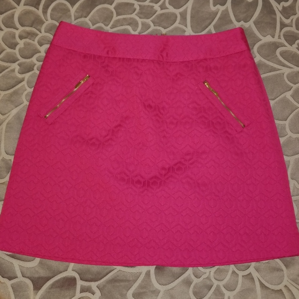Hot pink skirt